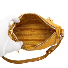 Saffiano Trimmed Tessuto Handbag