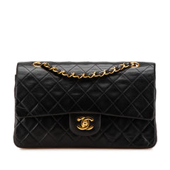 Medium Classic Lambskin Double Flap
