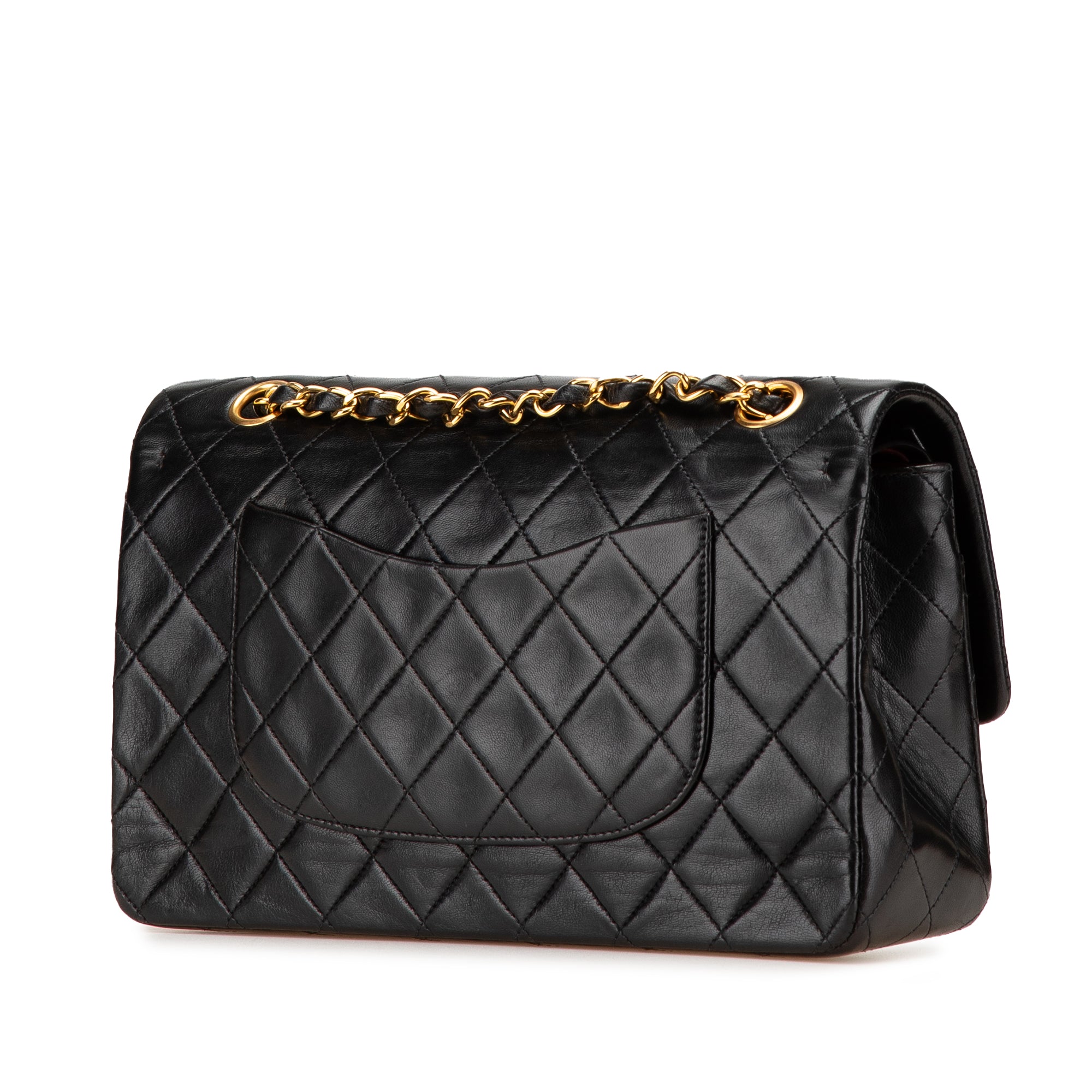 Medium Classic Lambskin Double Flap