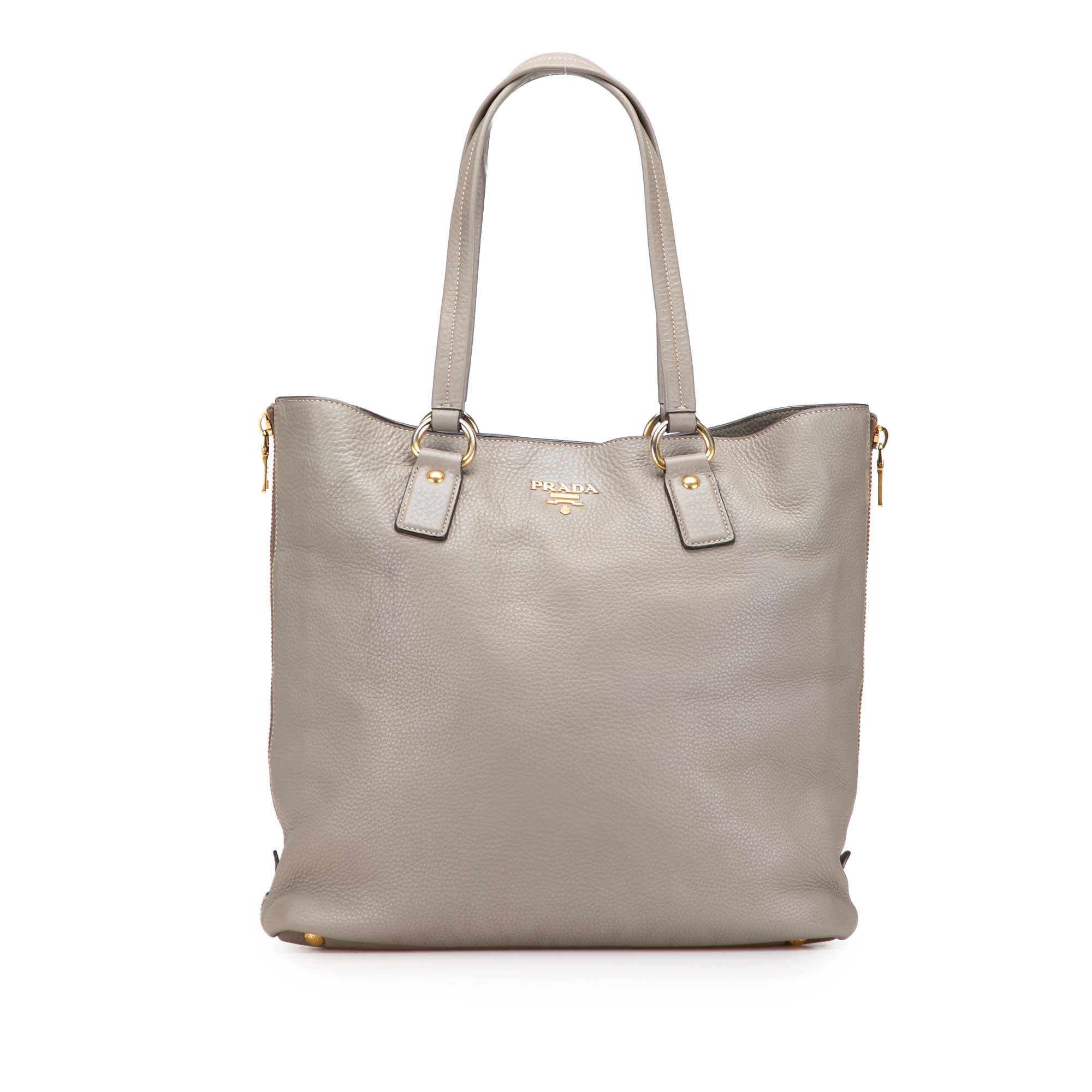 Vitello Daino Side Zip Shopper Tote