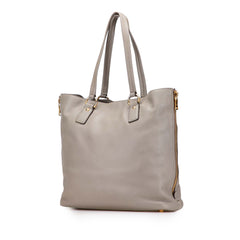 Vitello Daino Side Zip Shopper Tote