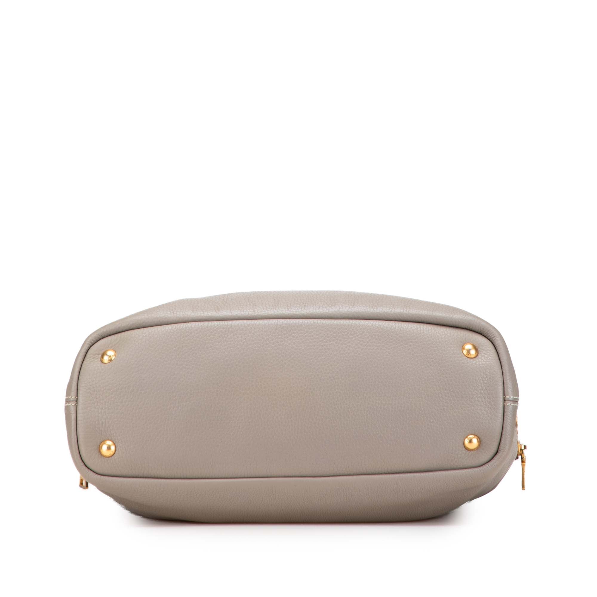 Vitello Daino Side Zip Shopper Tote