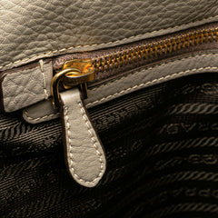 Vitello Daino Side Zip Shopper Tote