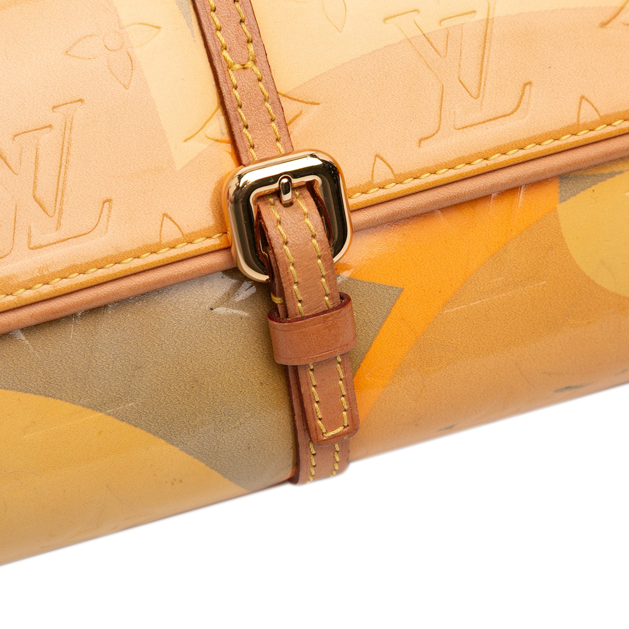 Monogram Vernis Fleurs Pochette