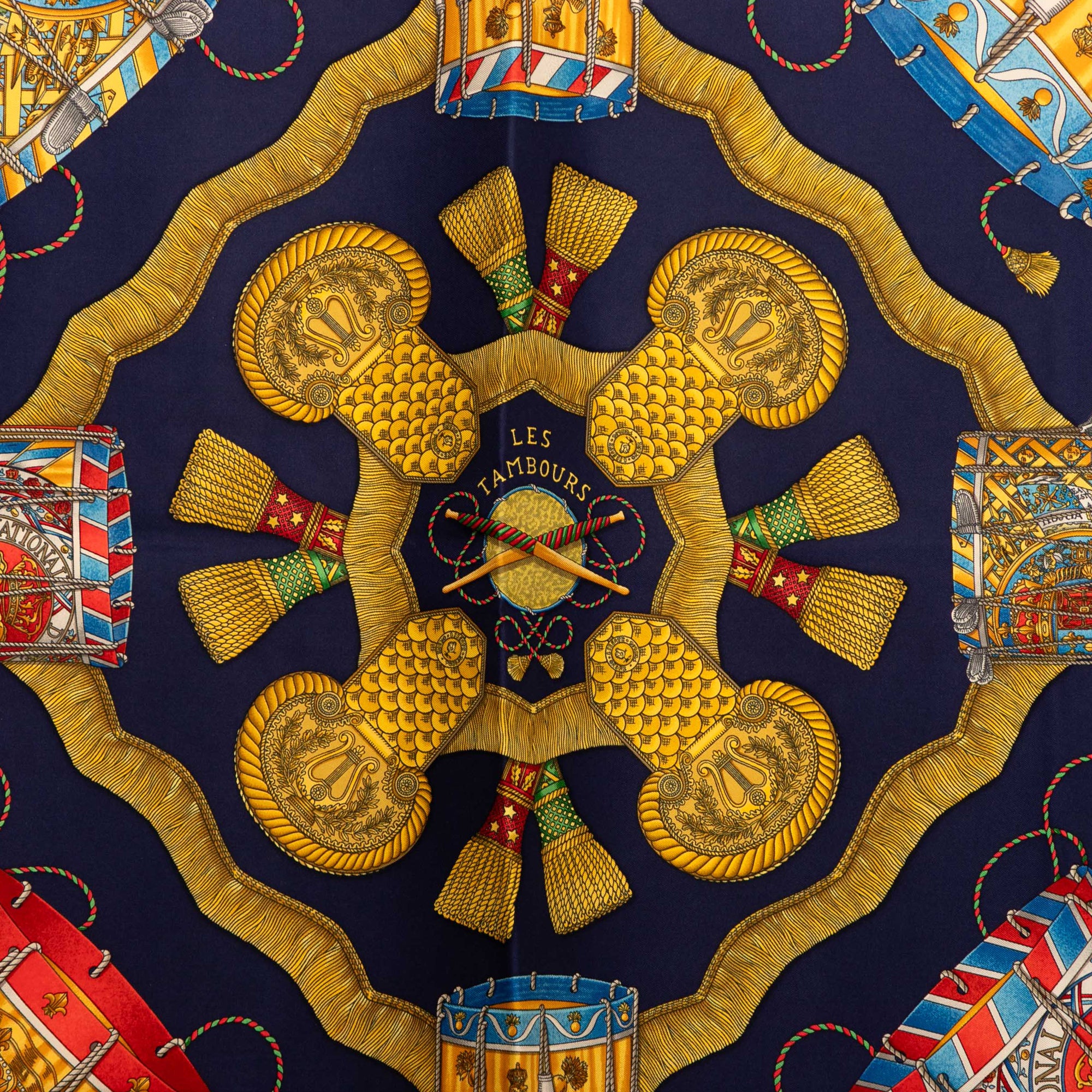 Les Tambours Silk Scarf 90