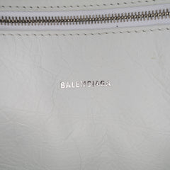 Mini Lambskin Graffiti Papier A4 Zip Around Satchel