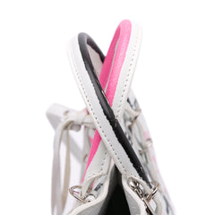 Mini Lambskin Graffiti Papier A4 Zip Around Satchel