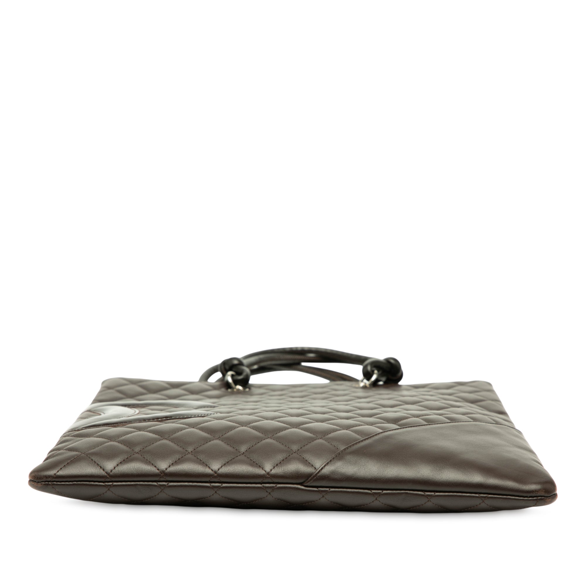 Quilted Lambskin Cambon Ligne Flat Tote