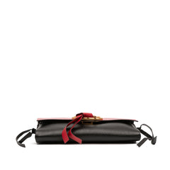 Leather VRing Crossbody