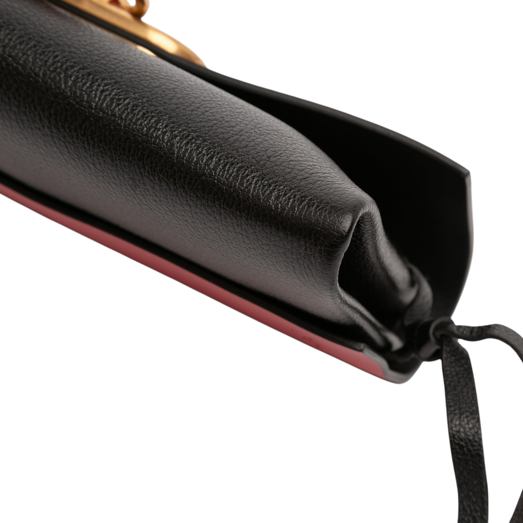 Leather VRing Crossbody