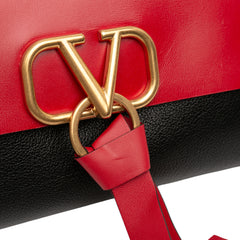 Leather VRing Crossbody