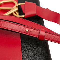 Leather VRing Crossbody