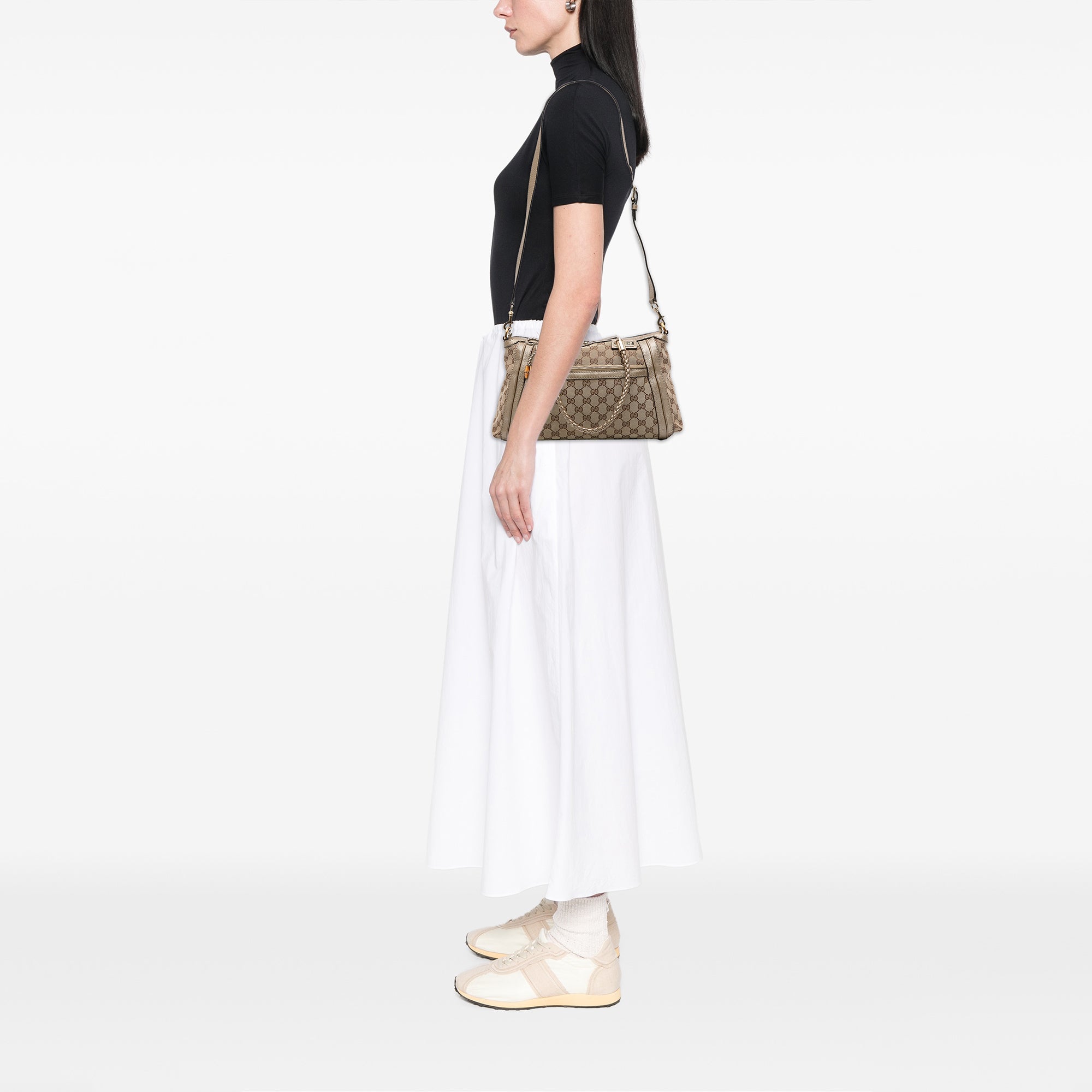 GG Canvas Bella Satchel