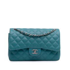 Jumbo Classic Lambskin Double Flap
