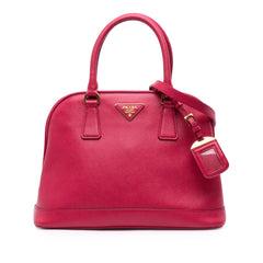 Medium Saffiano Lux Open Promenade Satchel