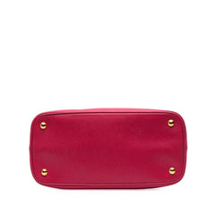 Medium Saffiano Lux Open Promenade Satchel