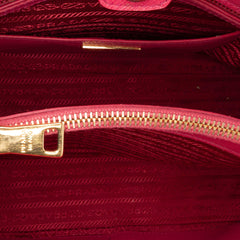 Medium Saffiano Lux Open Promenade Satchel