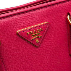 Medium Saffiano Lux Open Promenade Satchel