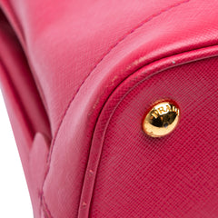 Medium Saffiano Lux Open Promenade Satchel