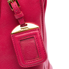 Medium Saffiano Lux Open Promenade Satchel