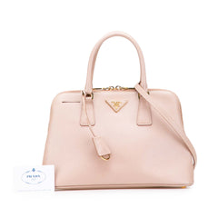 Medium Saffiano Lux Promenade Satchel