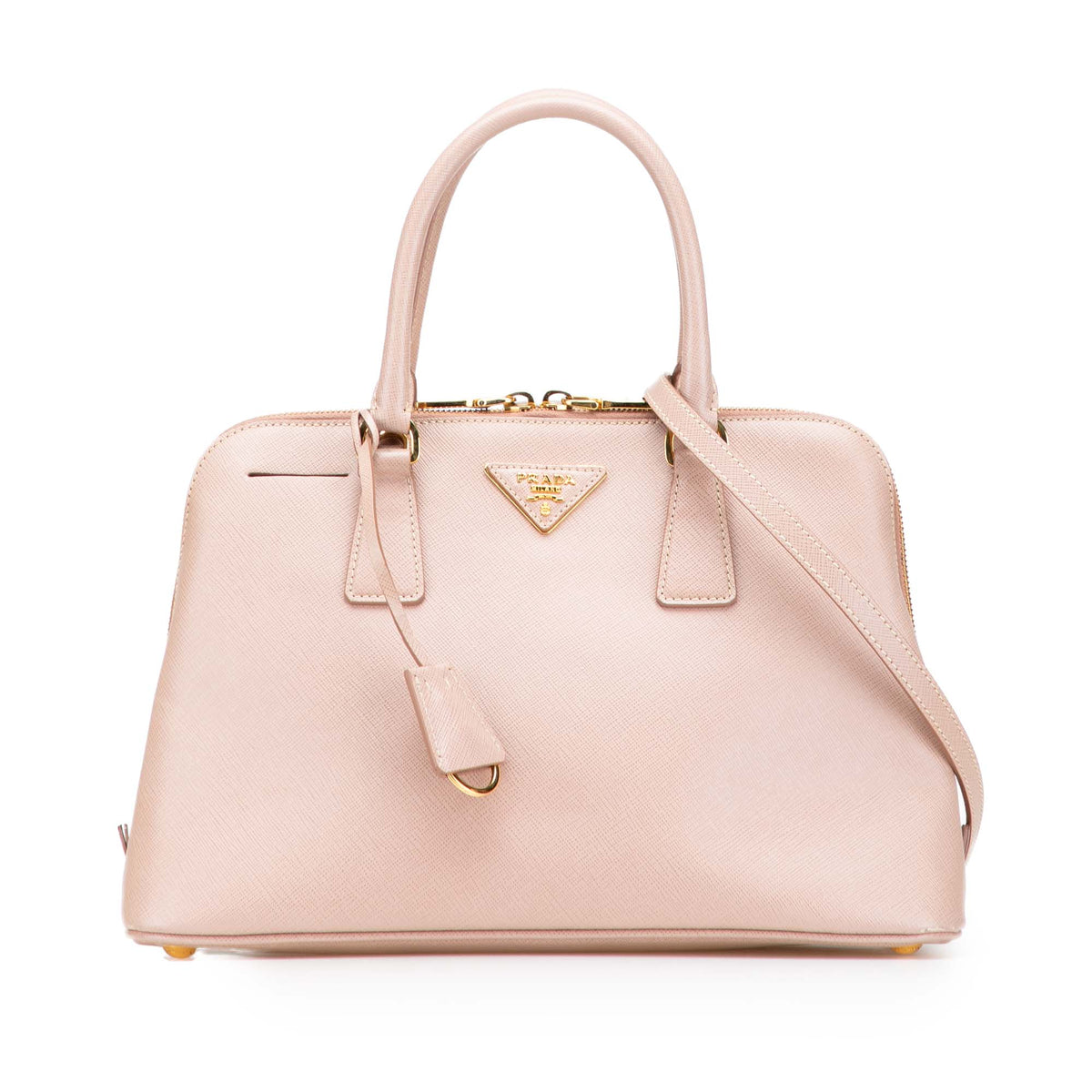 Medium Saffiano Lux Promenade Satchel