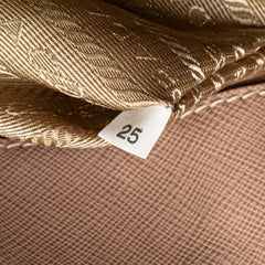 Medium Saffiano Lux Promenade Satchel