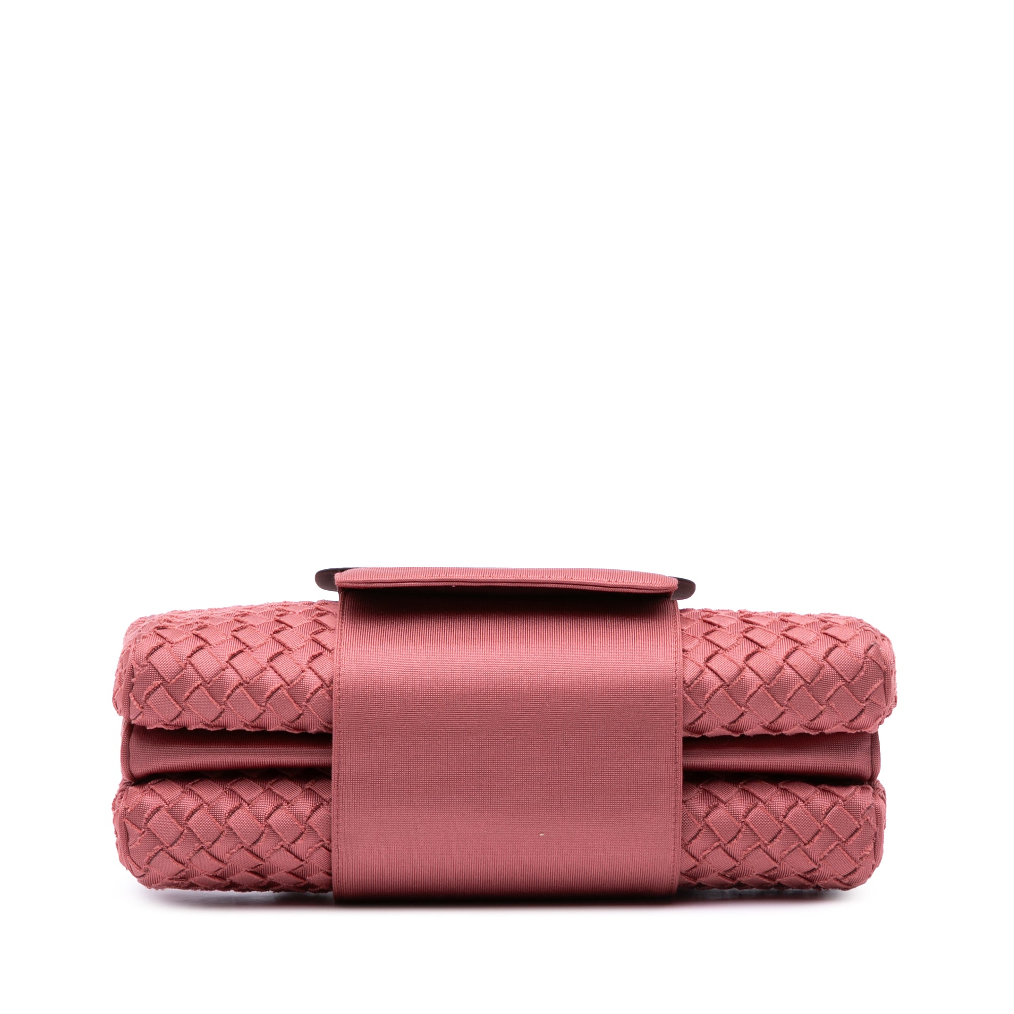 Canvas Intrecciato Buckle Flap Handbag