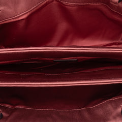 Canvas Intrecciato Buckle Flap Handbag