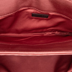 Canvas Intrecciato Buckle Flap Handbag