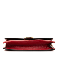 Leather Interlocking G Dollar Wallet on Chain