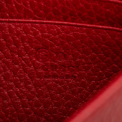 Leather Interlocking G Dollar Wallet on Chain