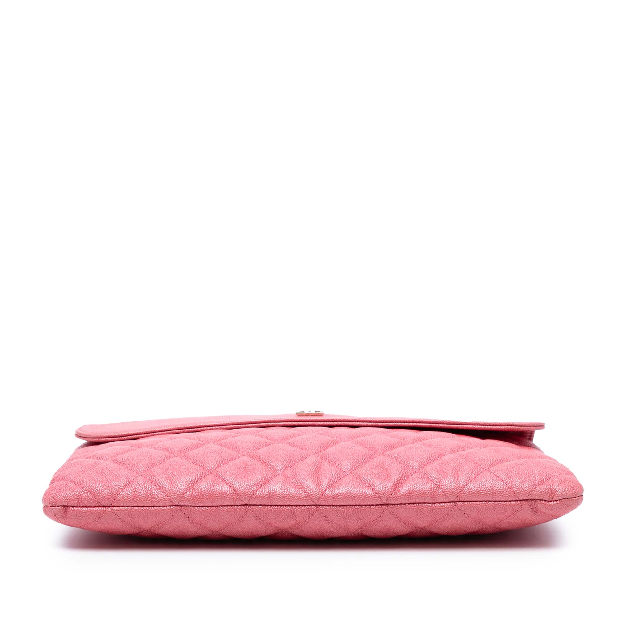 Medium CC Quilted Caviar Flap Cosmetic Case