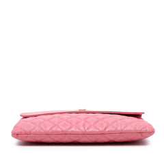 Medium CC Quilted Caviar Flap Cosmetic Case