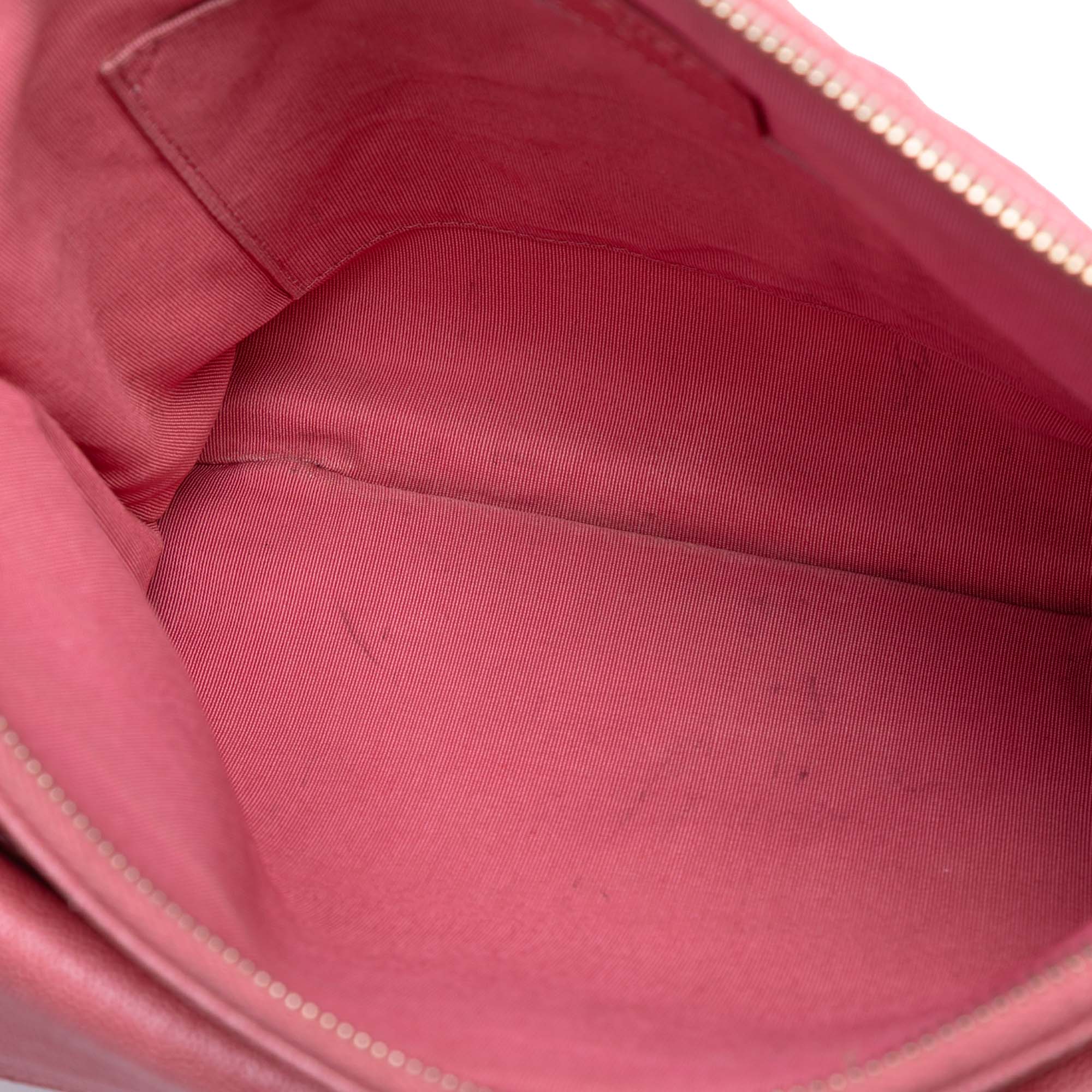 Medium CC Quilted Caviar Flap Cosmetic Case