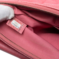 Medium CC Quilted Caviar Flap Cosmetic Case