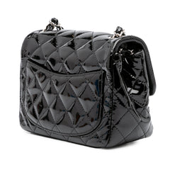 Mini Square Classic Patent Single Flap