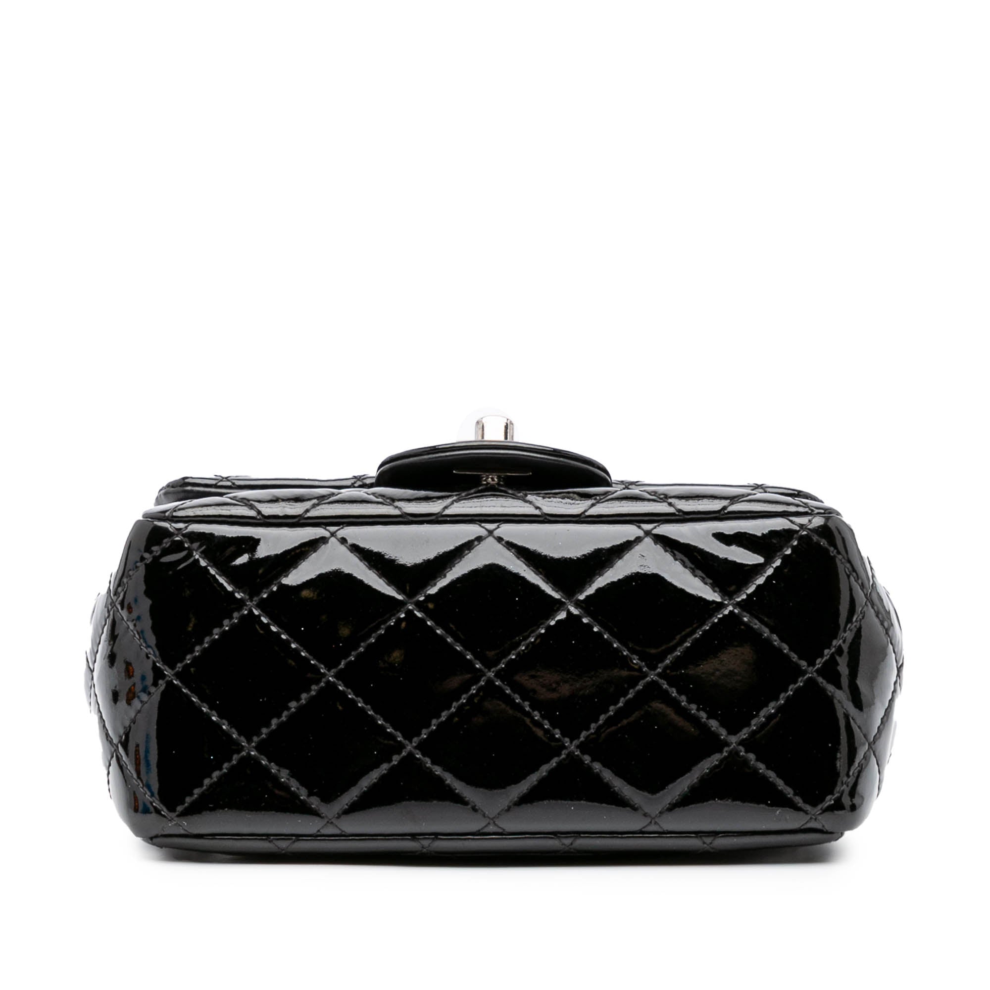 Mini Square Classic Patent Single Flap