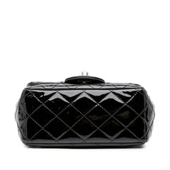 Mini Square Classic Patent Single Flap