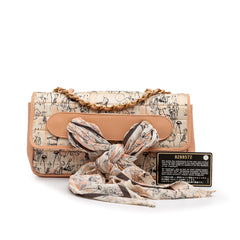 Silk and Lambskin Coco Mademoiselle Scarf Flap