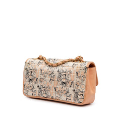 Silk and Lambskin Coco Mademoiselle Scarf Flap