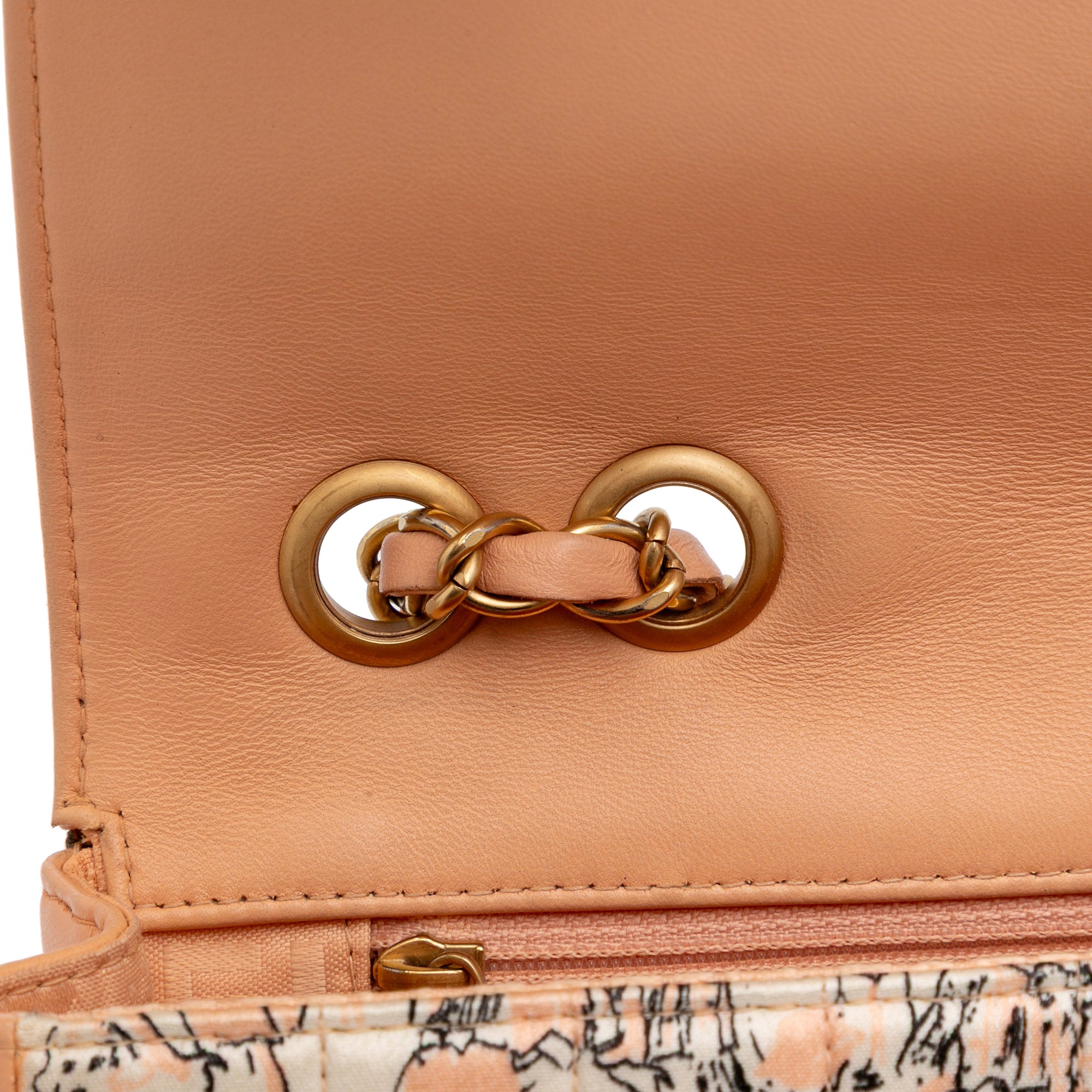 Silk and Lambskin Coco Mademoiselle Scarf Flap