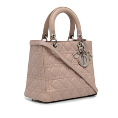 Medium Lambskin Cannage Lady Dior