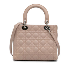 Medium Lambskin Cannage Lady Dior