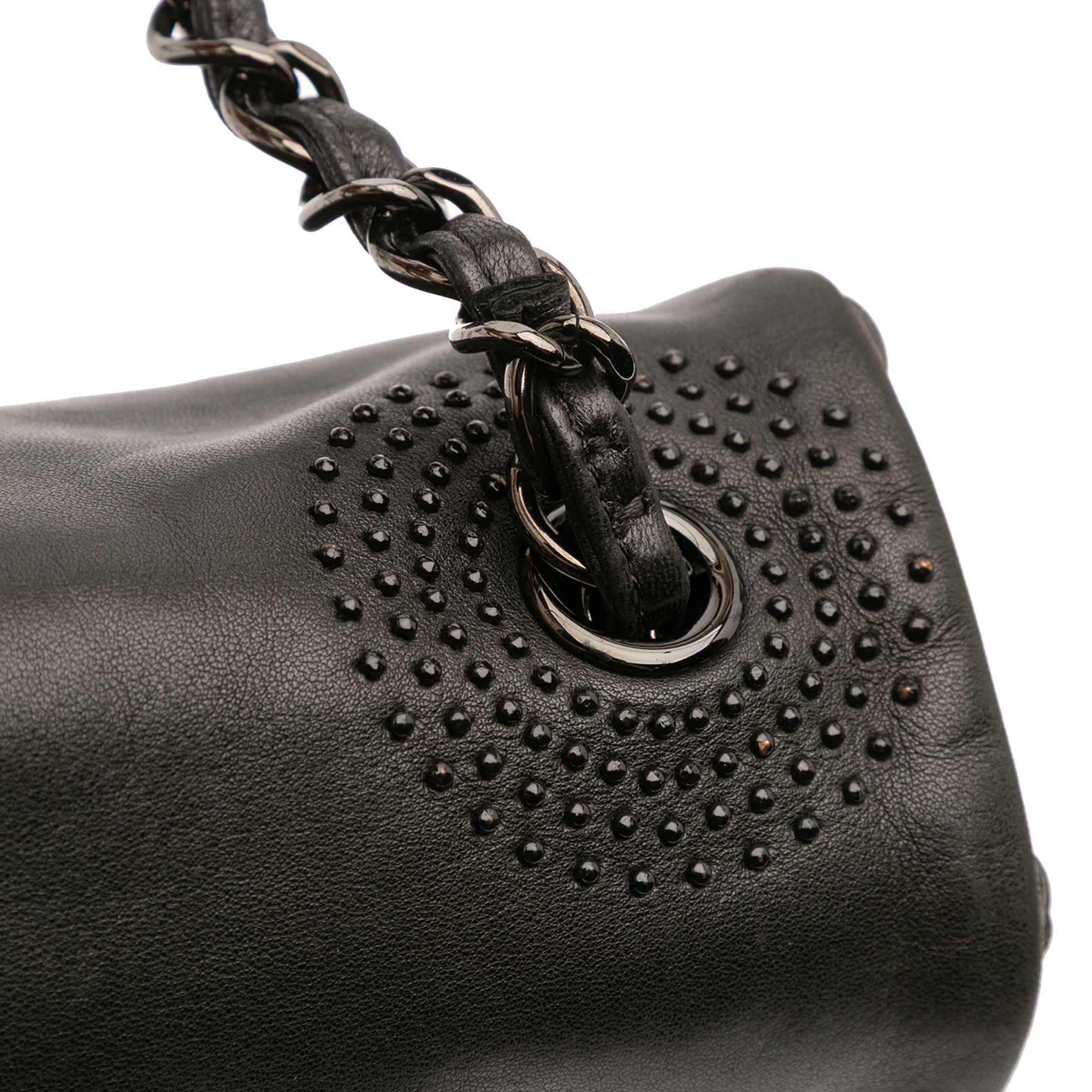 CC Studded Lambskin East West Flap