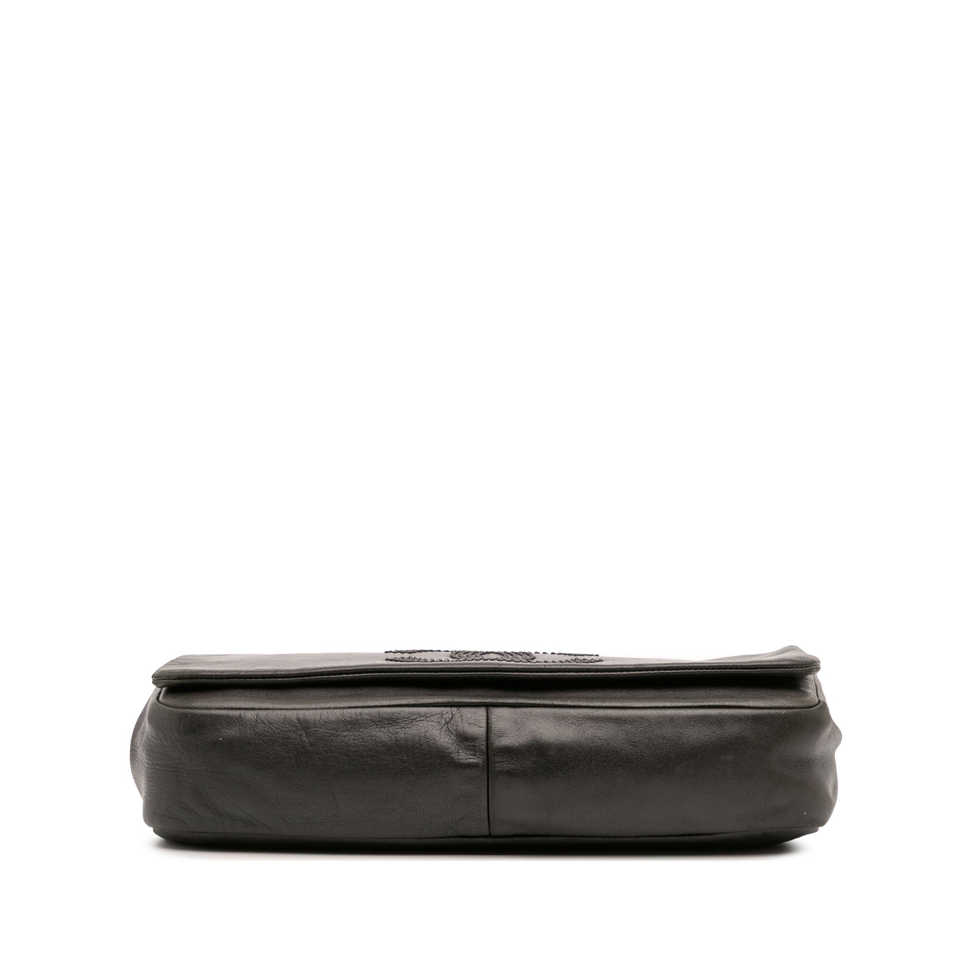 CC Studded Lambskin East West Flap