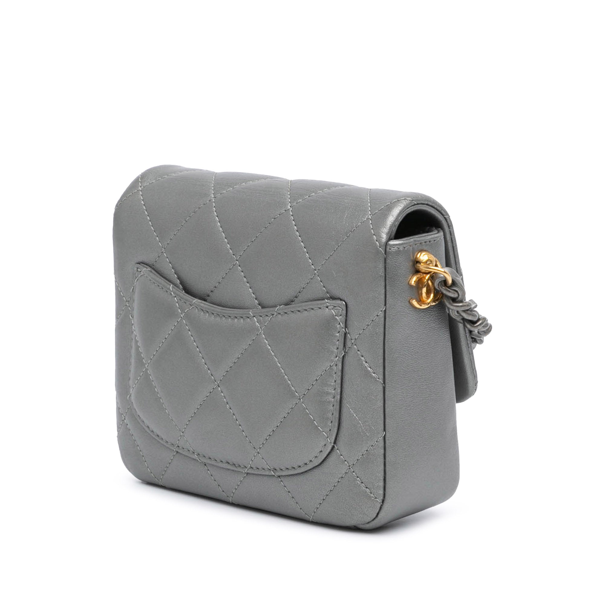 Mini Quilted Lambskin Side Note Flap