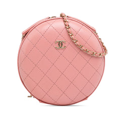 CC Quilted Lambskin Round Crossbody_0