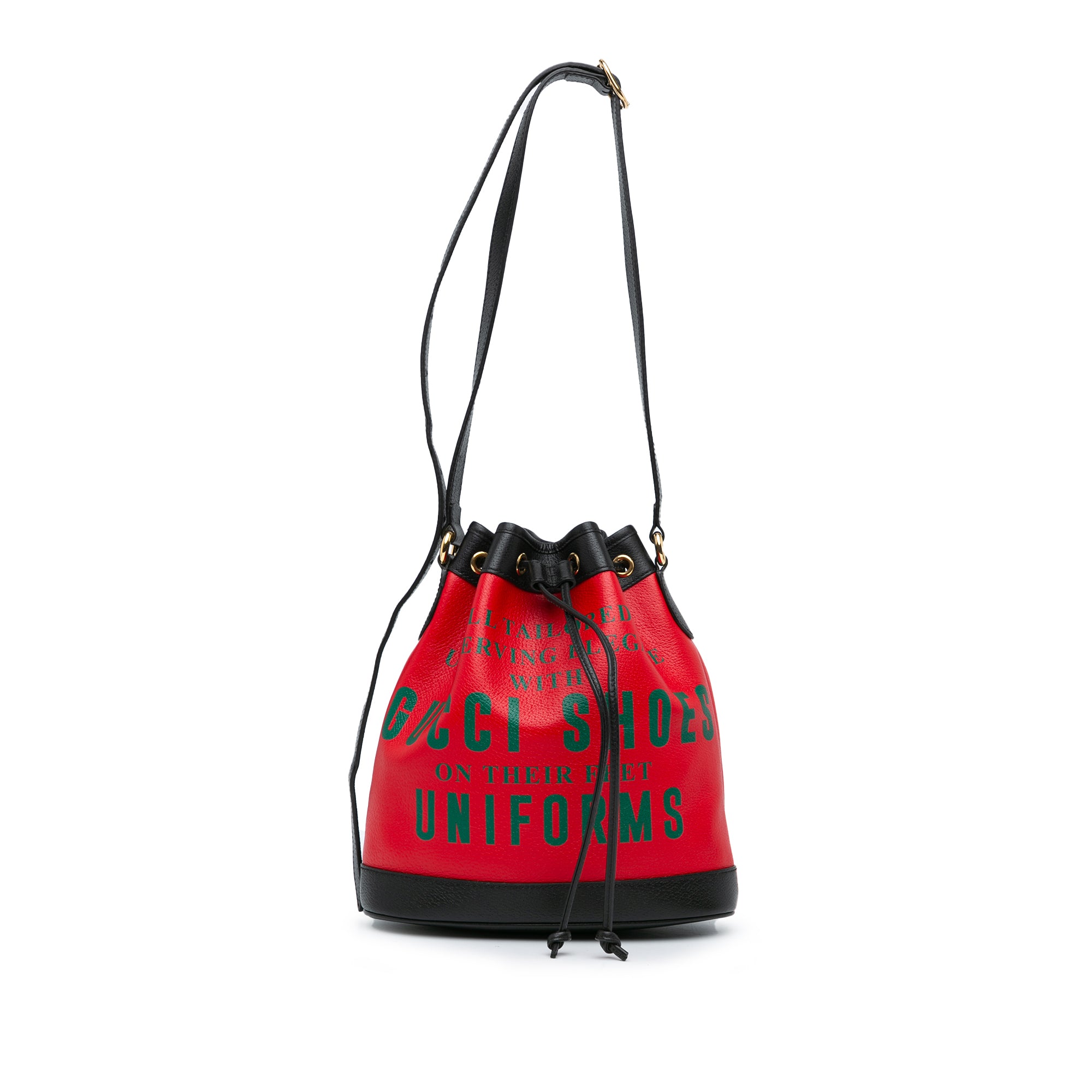 100th Anniversary Leather Uniform Bucket Bag