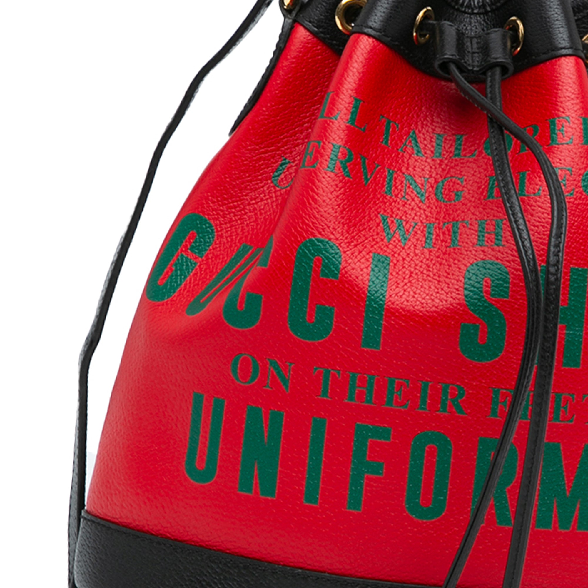 100th Anniversary Leather Uniform Bucket Bag